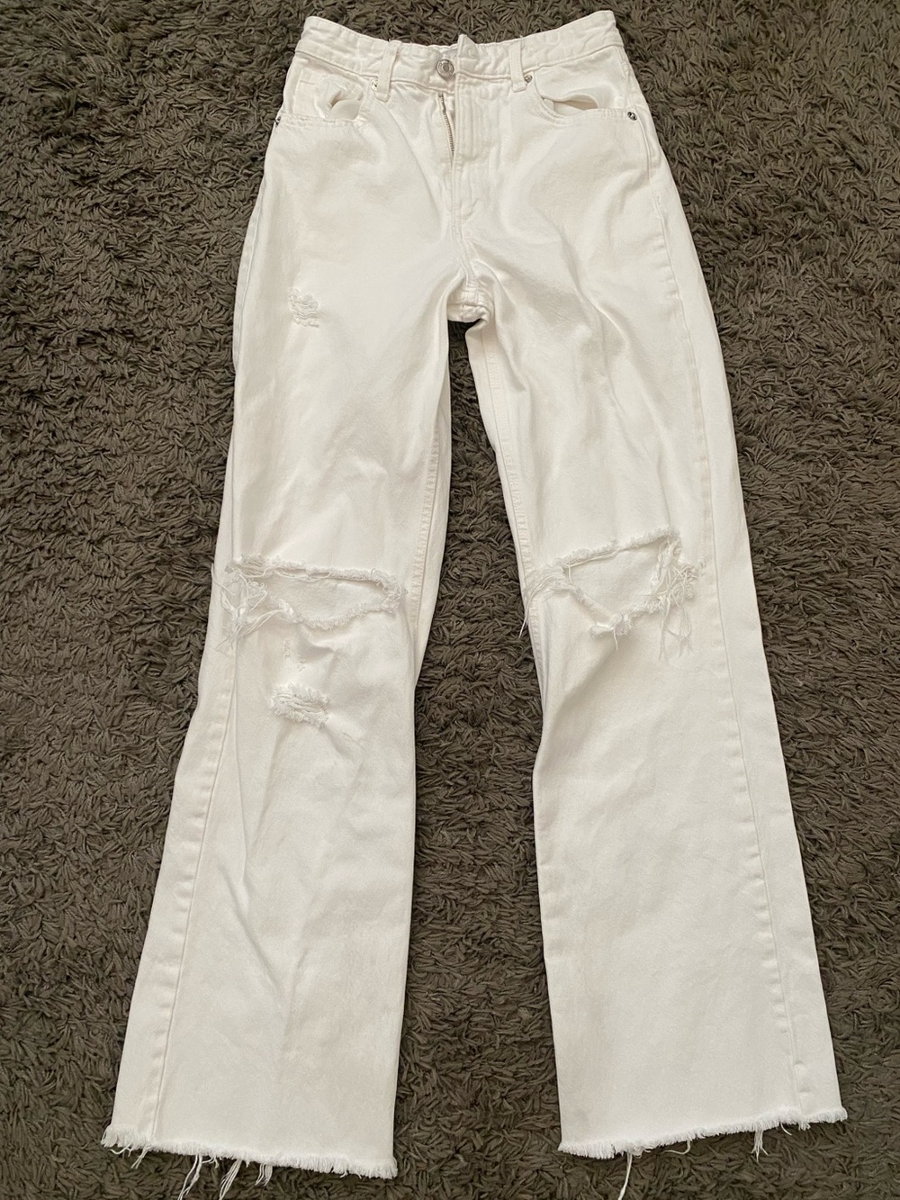 Zara wide leg white jeans!!!